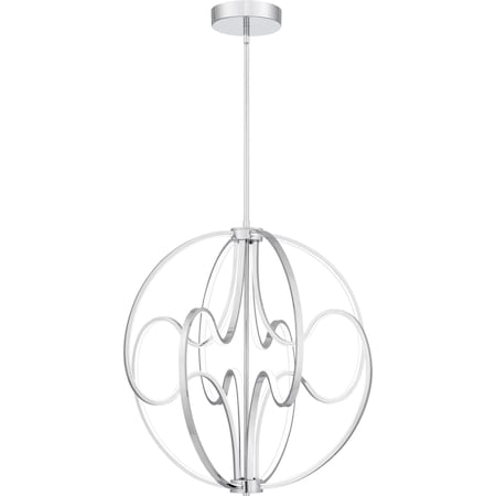 Quoizel Clairon Pendant Led Light Polished Chrome PCCLR2824C